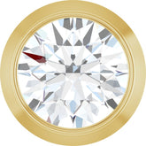 14K Yellow Gold 1/4 CT Lab-Grown Diamond Slide Pendant