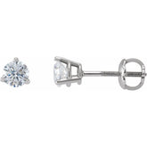 14K White Gold 1/2 CTW Lab-Grown Diamond Earrings