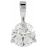 Platinum 5/8 CTW Natural Diamond Pendant