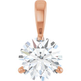 14K Rose Gold 1 CTW Natural Diamond Pendant