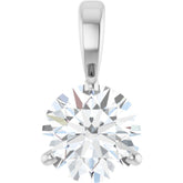 14K White Gold 1 CTW Natural Diamond Pendant