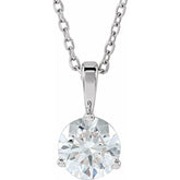 Platinum 3/4 CTW Natural Diamond 18" Necklace