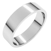 10K White Gold 5 mm Flat Band Size 10