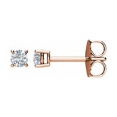 14K Rose 1/5 CTW Natural Diamond Earrings