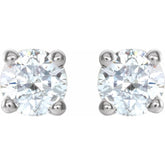 14K White 1/4 CTW Natural Diamond Earrings