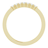 14K Yellow 1/8 CTW Natural Diamond Anniversary Band