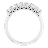 14K White 1/2 CTW Natural Diamond Anniversary Band