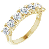 14K Yellow 1 1/3 CTW Natural Diamond Anniversary Band