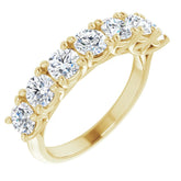 14K Yellow 1 5/8 CTW Natural Diamond Anniversary Band