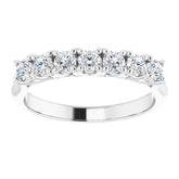 Platinum 1/2 CTW Natural Diamond Anniversary Band