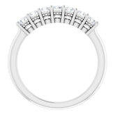 Platinum 3/8 CTW Natural Diamond Anniversary Band