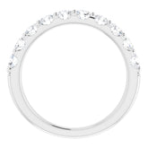 14K White 9/10 CTW Natural Diamond Anniversary Band