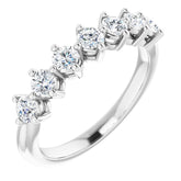 Platinum 3/4 CTW Natural Diamond Anniversary Band