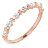 14K Rose 1/3 CTW Natural Diamond Anniversary Band
