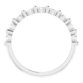 Platinum 1/4 CTW Natural Diamond Anniversary Band