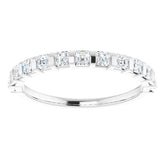 Platinum 5/8 CTW Natural Diamond Anniversary Band
