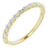 14K Yellow 1/4 CTW Natual Diamond Anniversary Band
