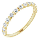14K Yellow 1/3 CTW Natual Diamond Anniversary Band
