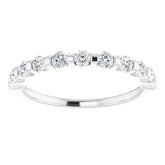 Platinum 1/2 CTW Natural Diamond Anniversary Band