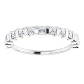 14K White 1/2 CTW Natual Diamond Anniversary Band
