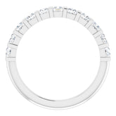 Platinum 3/4 CTW Natural Diamond Anniversary Band