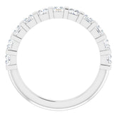 Platinum 1 CTW Natural Diamond Anniversary Band