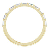 14K Yellow 1/4 CTW Natual Diamond Anniversary Band