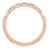 14K Rose 1/3 CTW Natual Diamond Anniversary Band