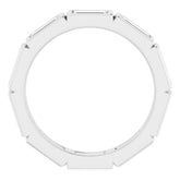 14K White 1 3/8 CTW Natural Diamond Eternity Band Size 7