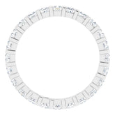 14K White 9/10 CTW Natural Diamond Eternity Band Size 7