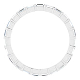 14K White 1/3 CTW Natural Diamond Eternity Band Size 7