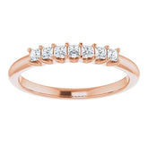 14K Rose 1/4 CTW Natural Diamond Anniversary Band