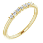 14K Yellow 1/10 CTW Natural Diamond Anniversary Band