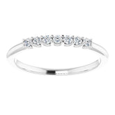 14K White 1/6 CTW Natural Diamond Anniversary Band