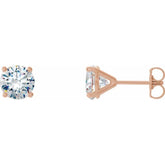 14K Rose 2 CTW Natural Diamond Cocktail-Style Earrings