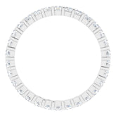 14K White 3/4 CTW Natural Diamond Eternity Band Size 5