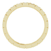 14K Yellow 1/2 CTW Natural Diamond Eternity Band Size 5