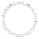 14K White 1/3 CTW Natural Diamond Eternity Band Size 5