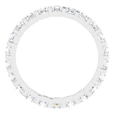 14K White 1 1/8 CTW Natural Diamond Eternity Band Size 5