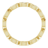 14K Yellow 1/2 CTW Natural Diamond Eternity Band Size 5