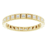14K Yellow 1/3 CTW Natural Diamond Eternity Band Size 6