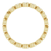 14K Yellow 1/2 CTW Natural Diamond Eternity Band Size 6