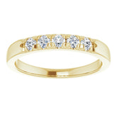 14K Yellow 1/3 CTW Natural Diamond French-Set Anniversary Band