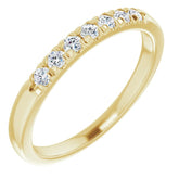 14K Yellow 1/5 CTW Natural Diamond French-Set Anniversary Band