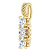 14K Yellow Gold 5/8 CTW Natural Diamond Pendant