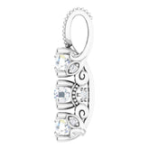Platinum 5/8 CTW Natural Diamond Pendant