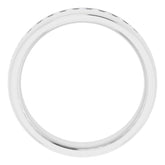 14K White 3/8 CTW Natural Diamond Band