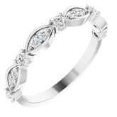 14K White 1/4 CTW Natural Diamond Anniversary Band