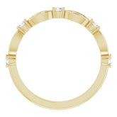 14K Yellow 1/4 CTW Natural Diamond Anniversary Band