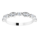 Platinum 1/4 CTW Natural Diamond Anniversary Band